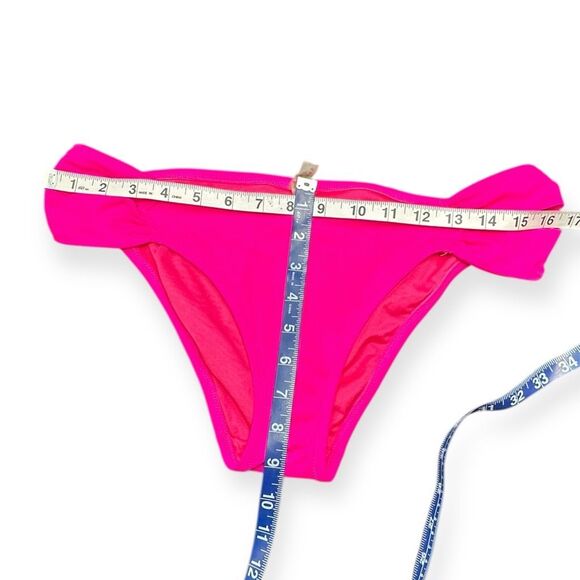 VICTORIA’S SECRET Women’s Hot Pink Knockout Bikini Bottoms Size Medium - Picture 4 of 5
